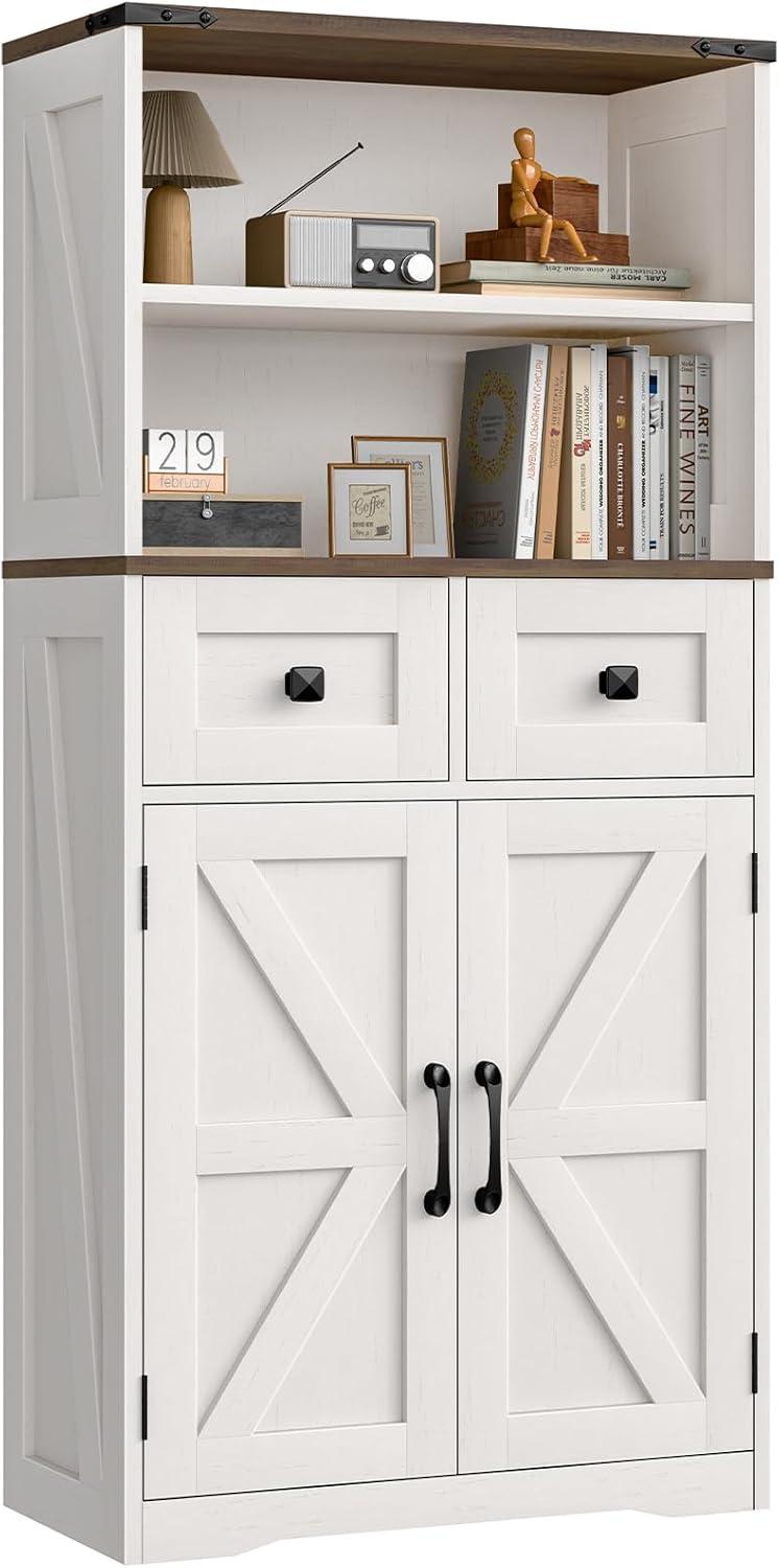 August Grove® Farmhouse Storage Cabinet For Bathroom, Kitchen, Living Room