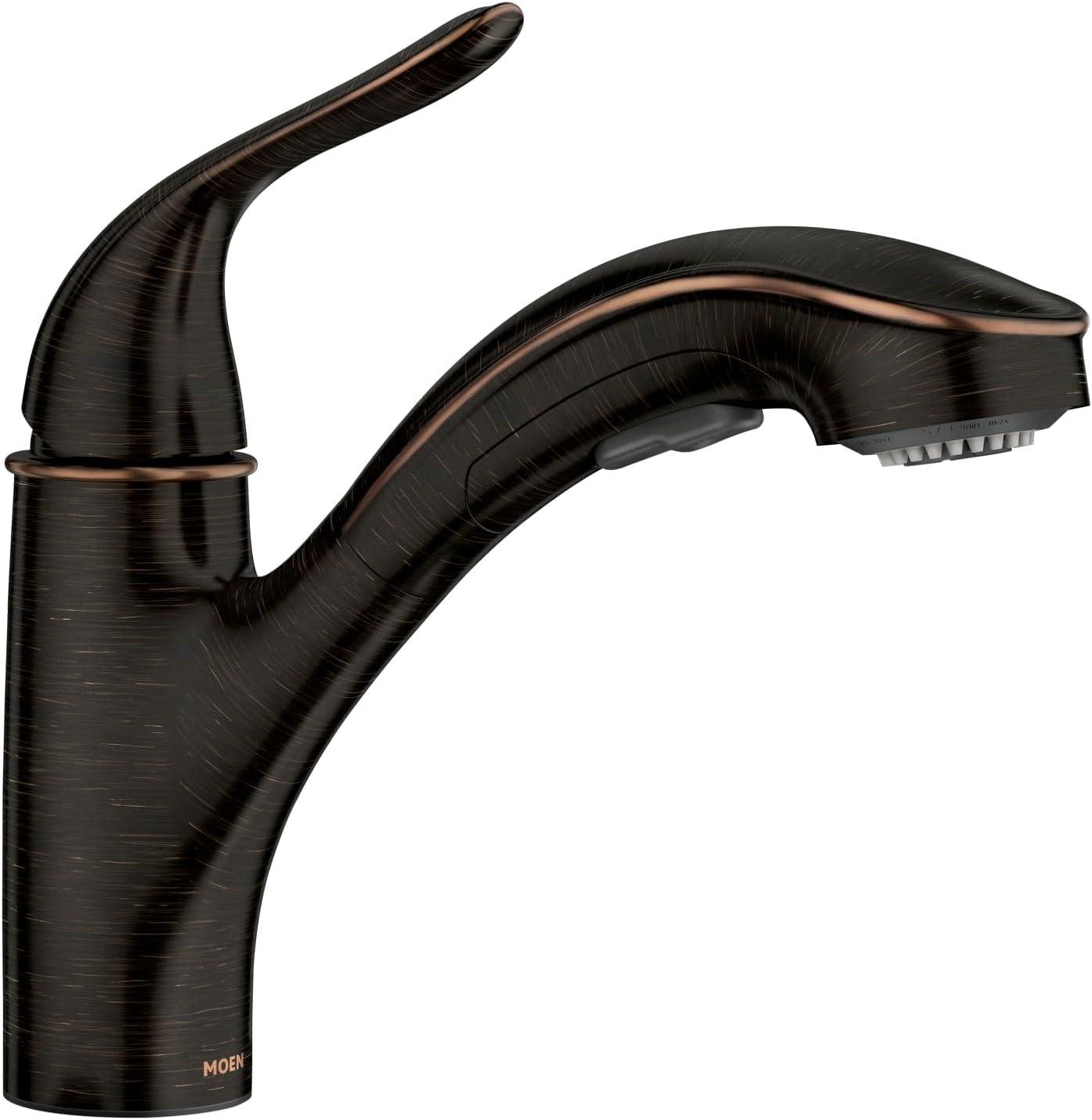 Moen Brecklyn Single-Handle Pull-Out Sprayer Kitchen Faucet with Power Clean Technology