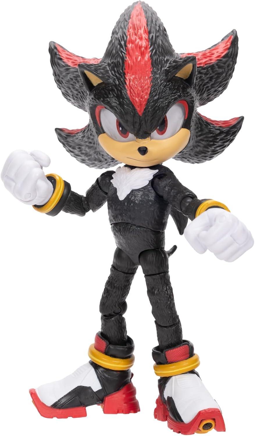Sonic The Hedgehog 3 Movie 5 inch Shadow Action Figure 20 Points of Articulation