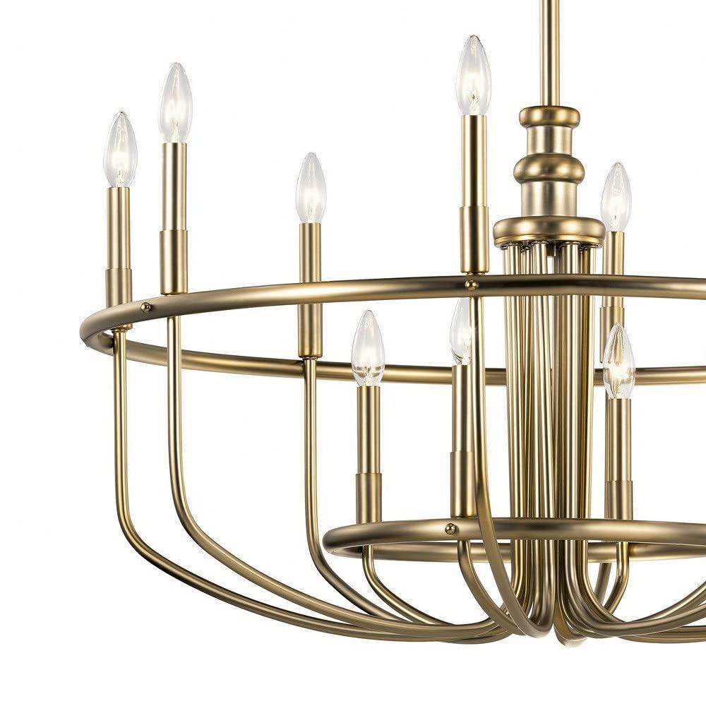 Capitol Hill 30.75" 12 Light Chandelier in Black