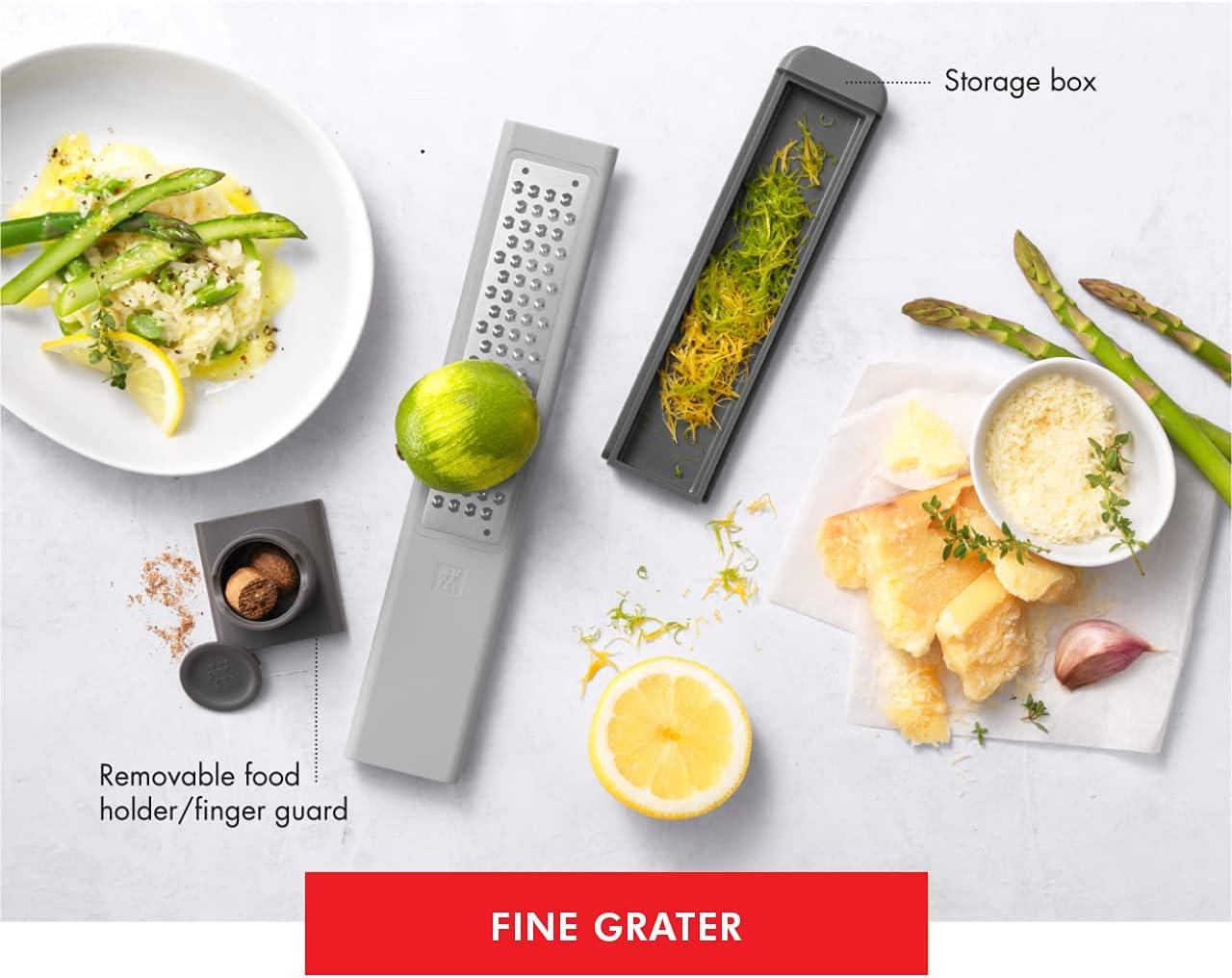 Zwilling Z-Cut Fine Grater with Storage Tray and Finger Guard