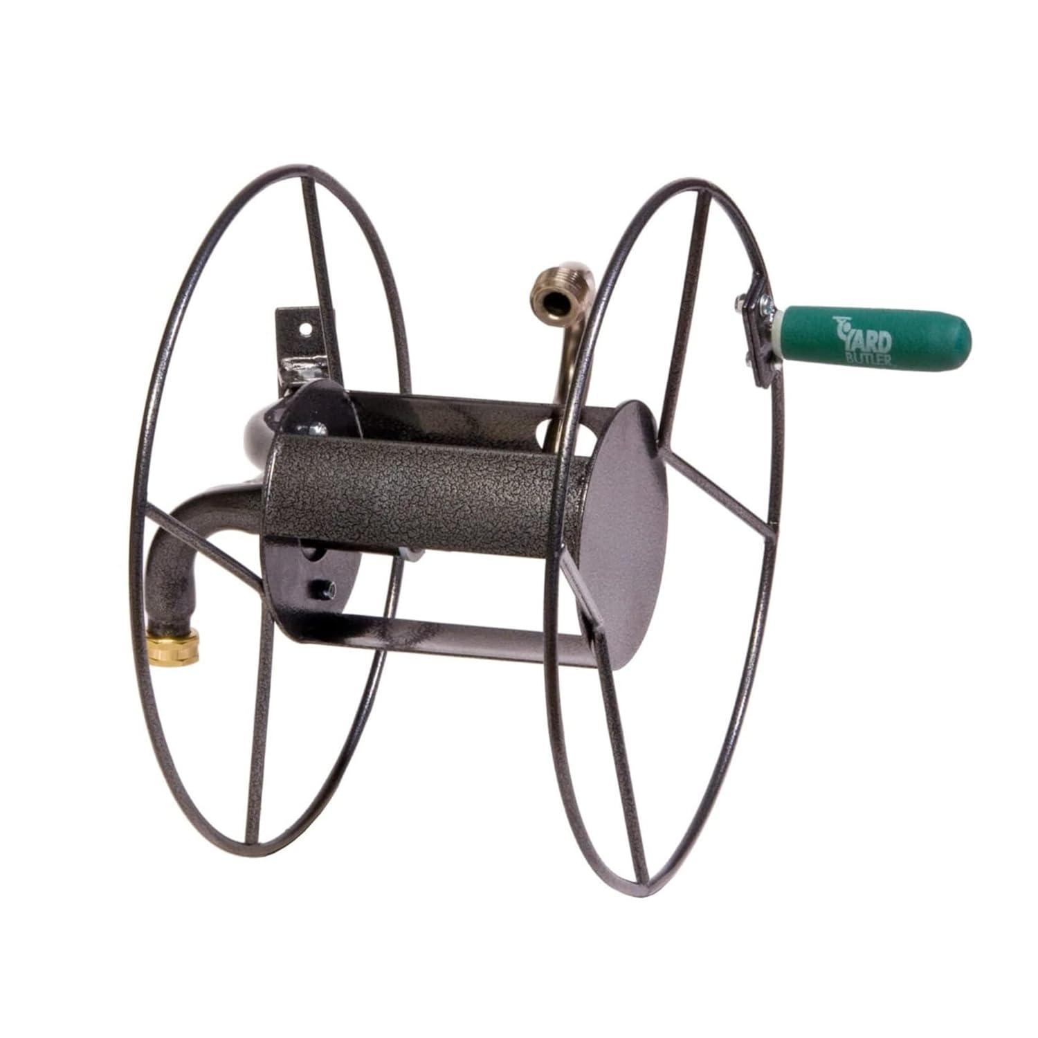 Yard Butler Yard Butler Mighty Reel Steel Wall Mounted Swivel Hose Reel - 75'