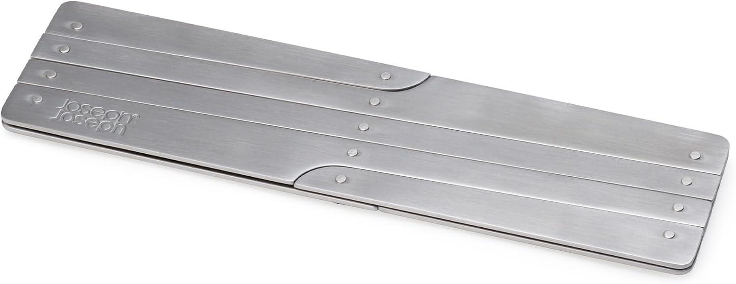 Expandable Silver Stainless Steel Rectangle Trivet