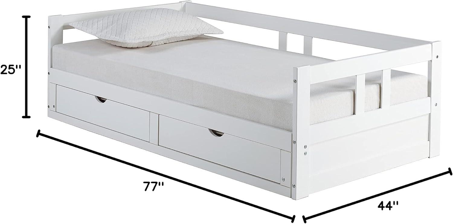 Twin to King Melody Day Kids' Bed with Storage Chestnut - Bolton Furniture