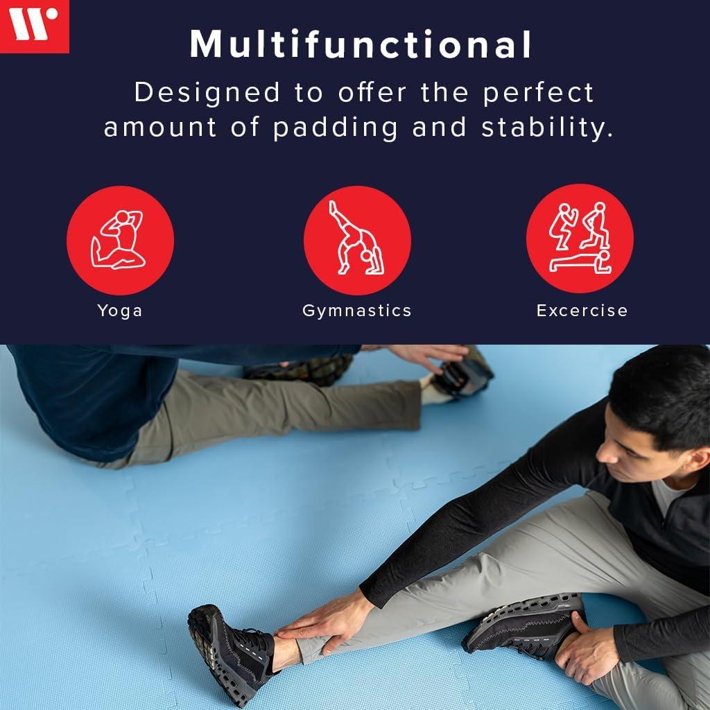 We Sell Mats 1/2" Thick Multipurpose Foam Floor Tile 100 Square Feet (25 Tiles)
