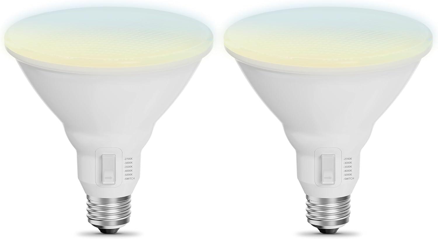 Feit Electric PAR38 E26 (Medium) LED Bulb White 90 Watt Equivalence 2 pk