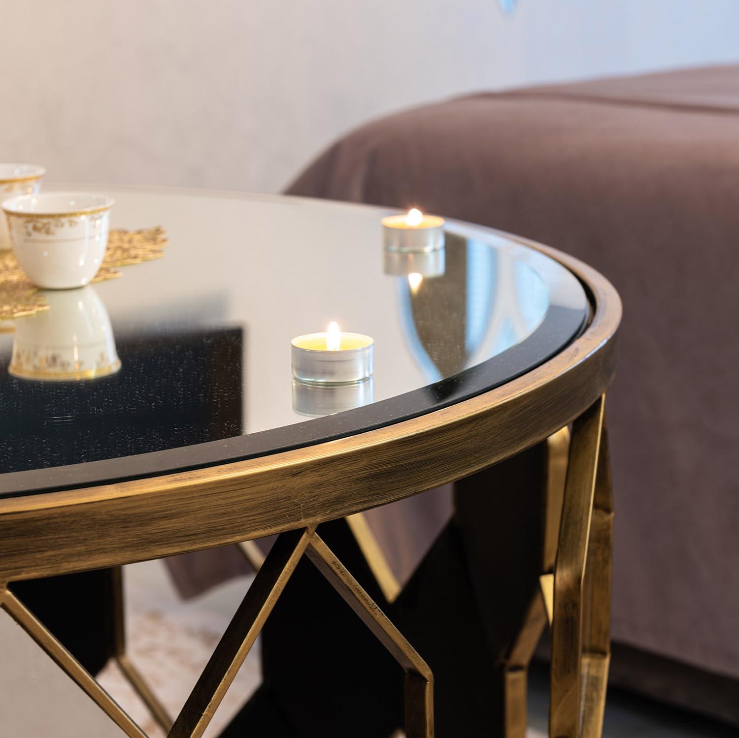 Dulles Glass 20" Round Table Top 3/8" Thick, Pencil Polished Tempered Glass for Indoor Dining or Outdoor Patio, 11 Pounds