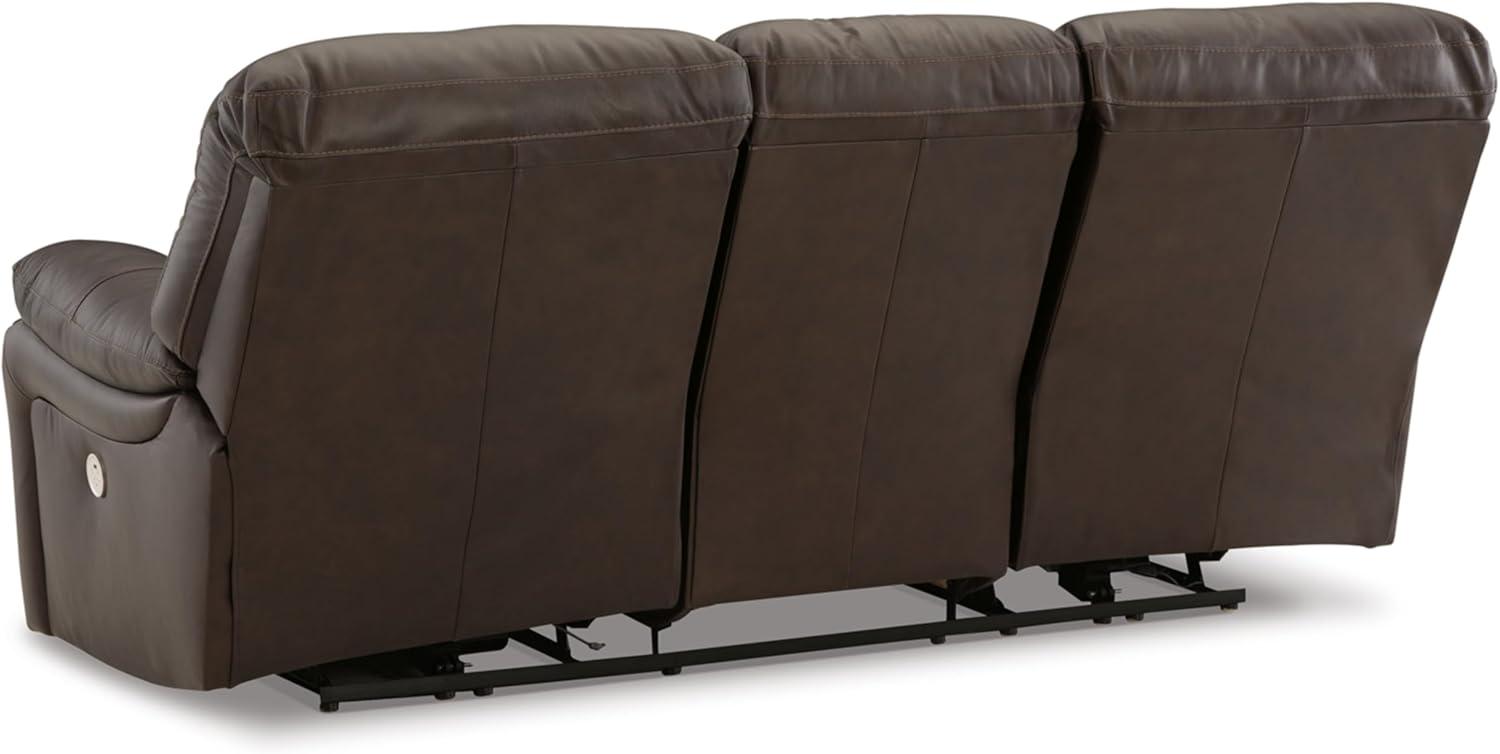 88" Leather Match Pillow top Arm Reclining Sofa