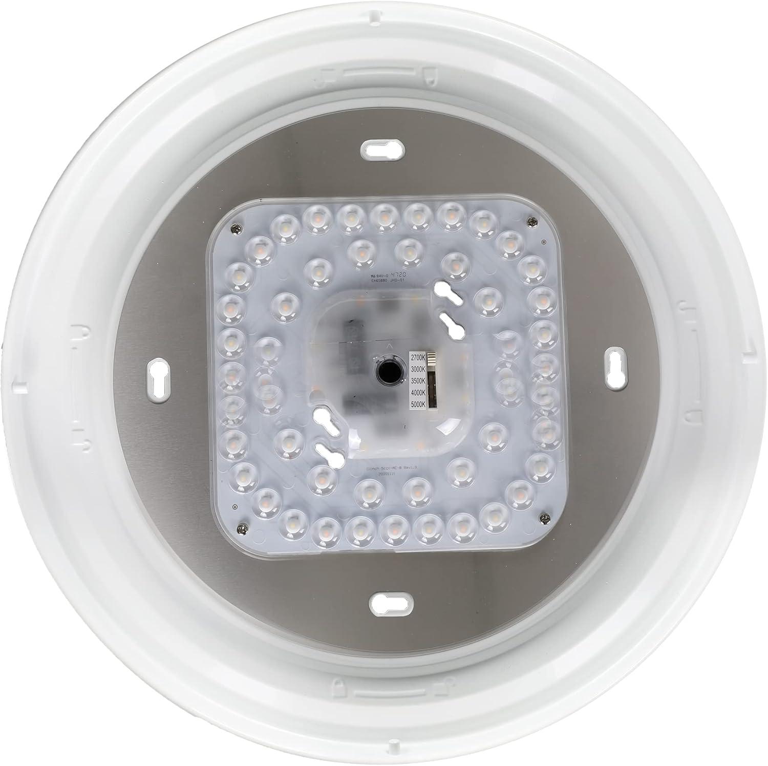 Designers Fountain DF LED Flushmount 1 -Light 14-in White Integrated LED Flush Mount Light