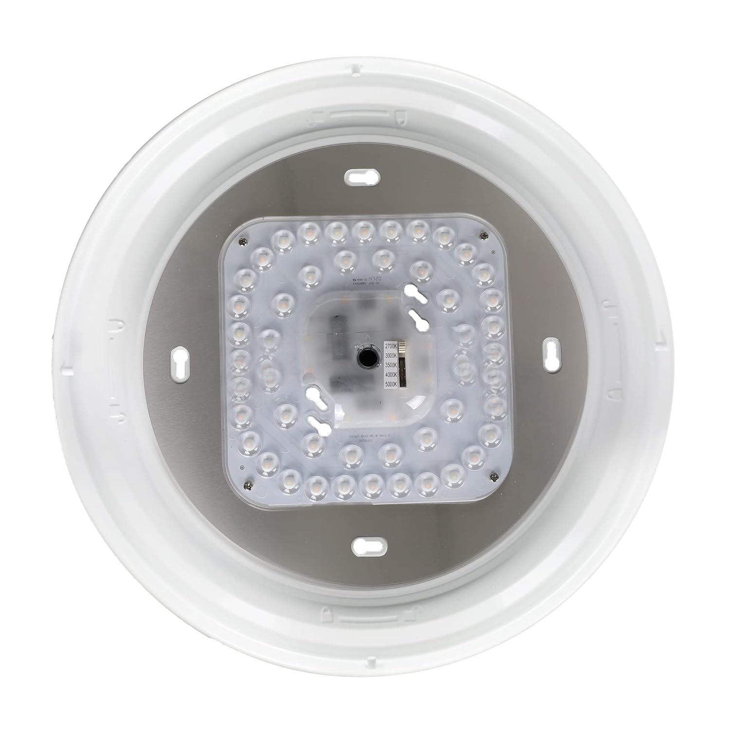 Designers Fountain DF LED Flushmount 1 -Light 14-in White Integrated LED Flush Mount Light