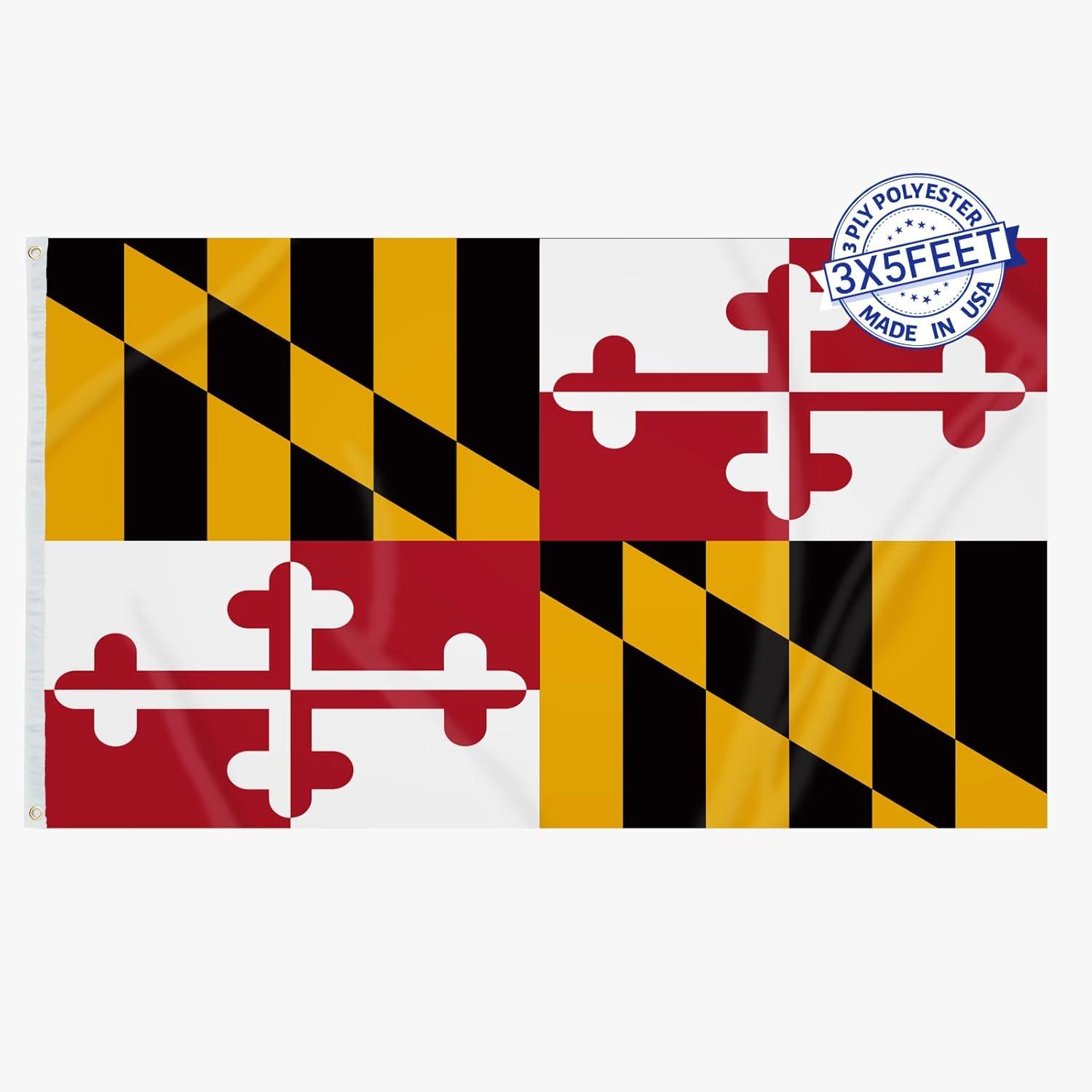 DEYOU Maryland America Usa State American Flag 3x5 Feet Banner Flag