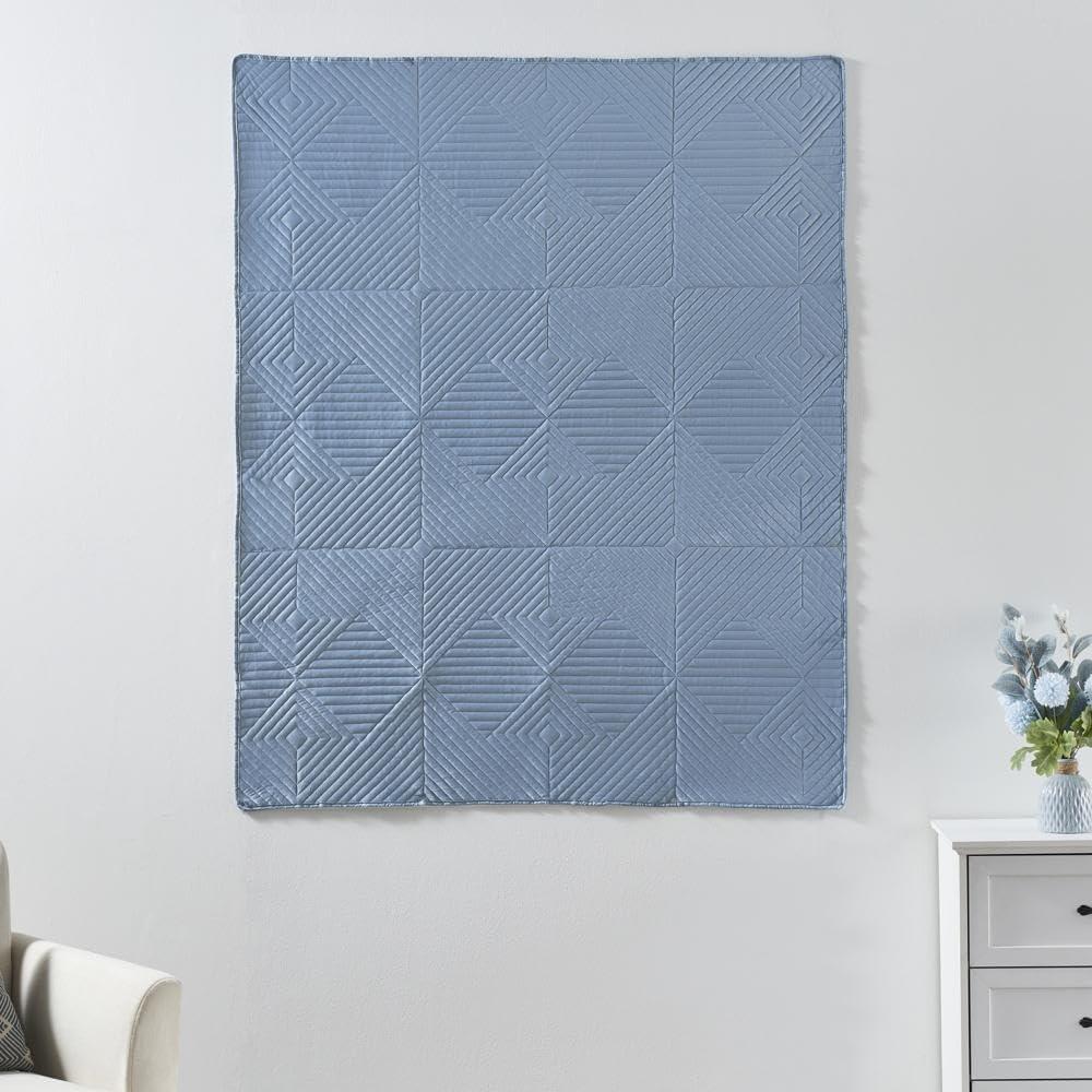 Greenland Home Fashions Riviera Velvet Quilted Throw