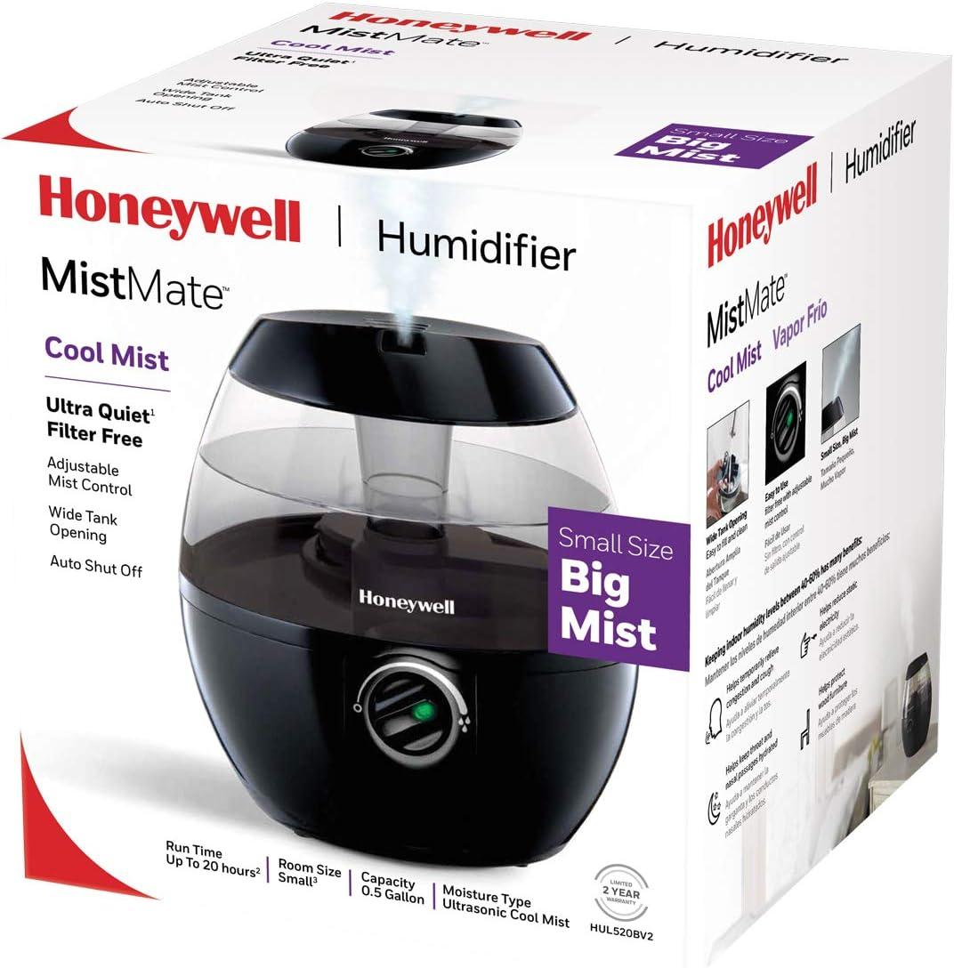 Honeywell Mistmate Ultrasonic Humidifier HUL520B, Black