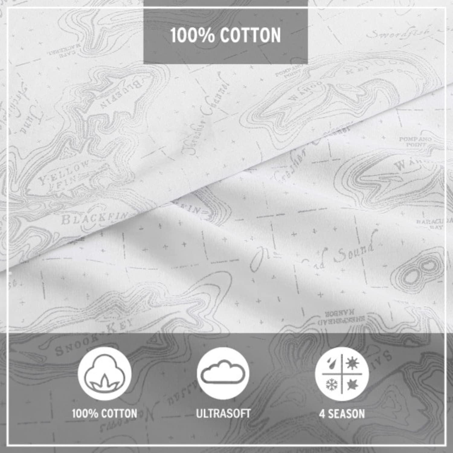 Eddie Bauer Cotton Percale- Cool/Breathable Deep Pocket Sheet Collection