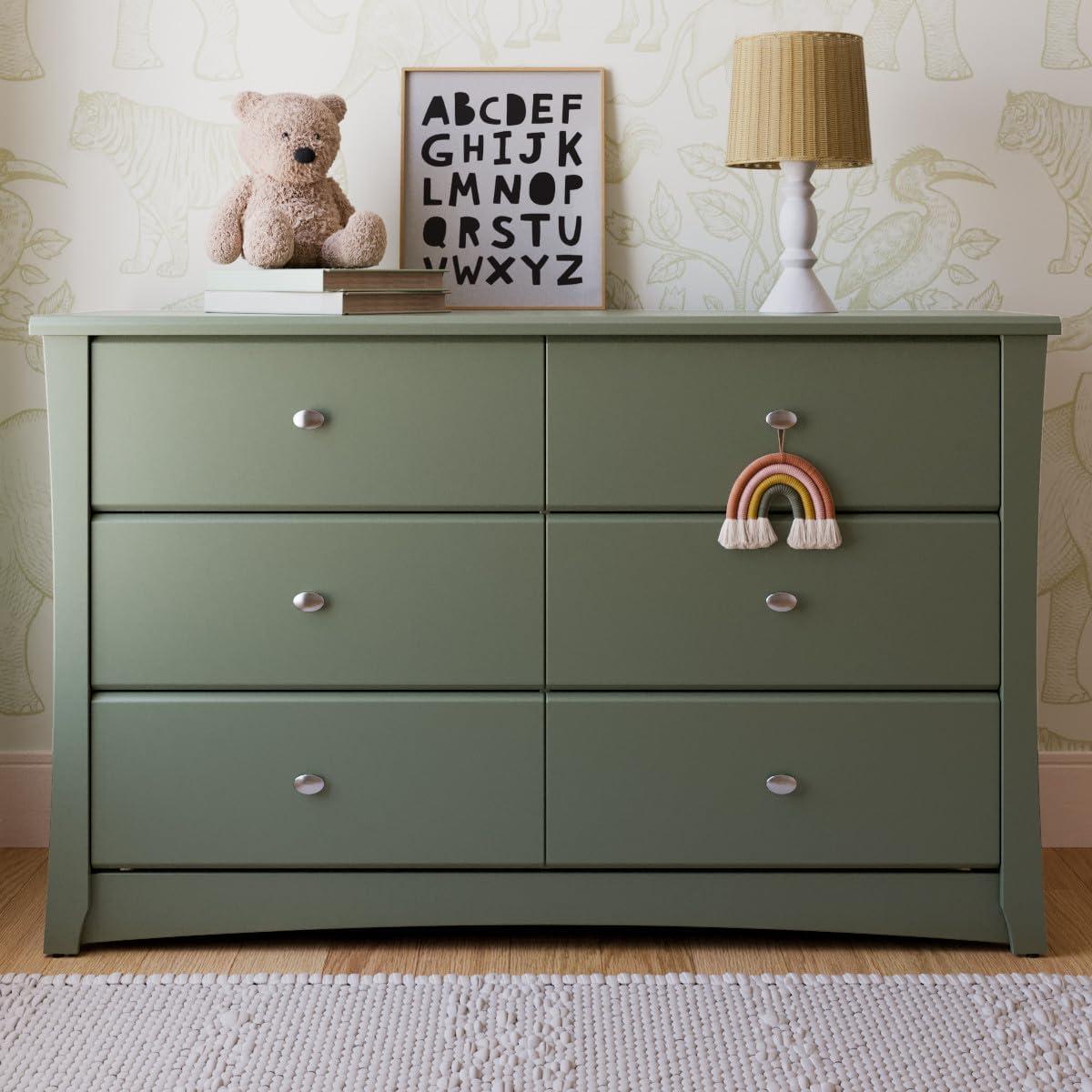 Crescent 6 Drawer Double Dresser