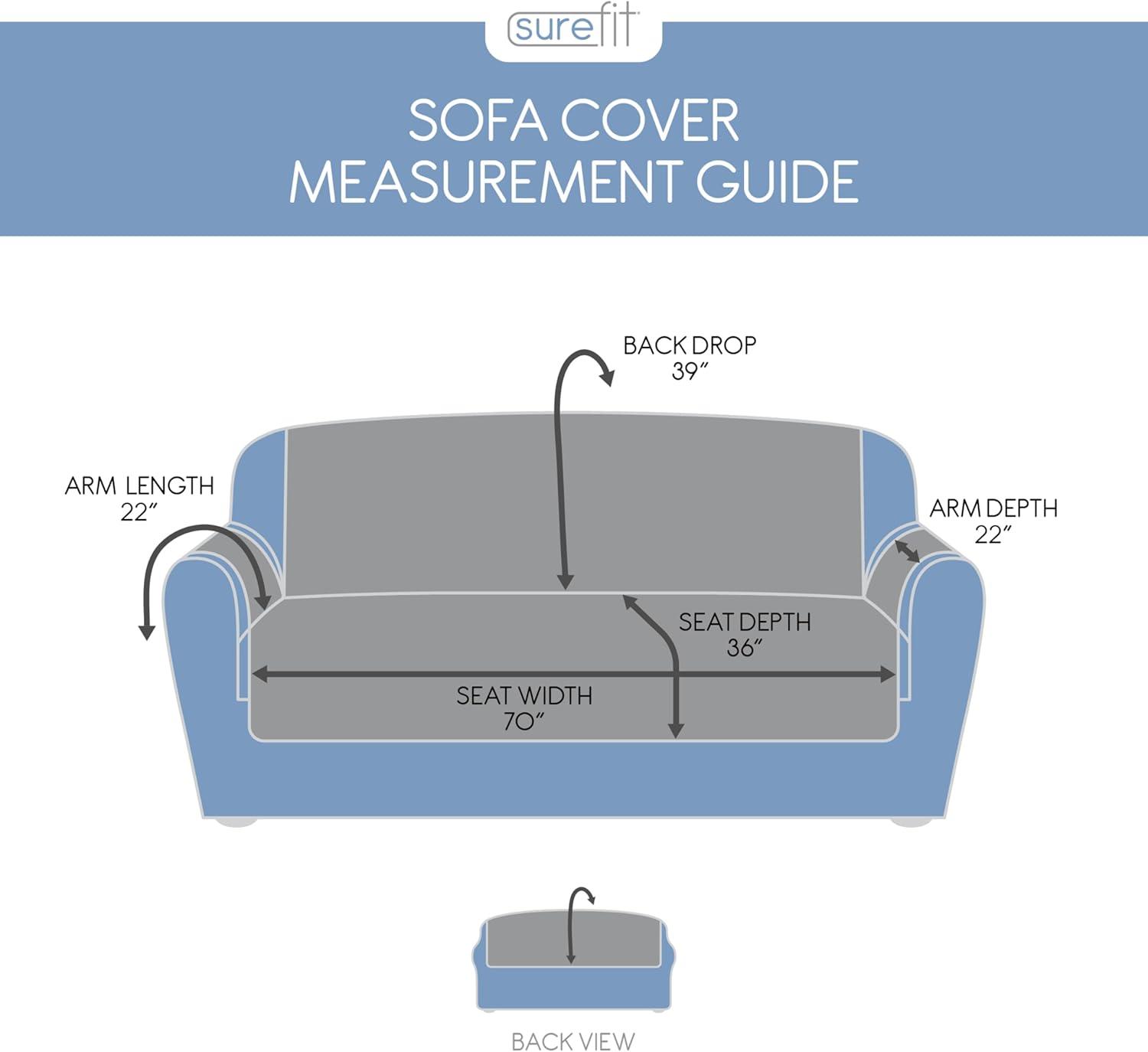 Polyester Box Cushion Sofa Slipcover