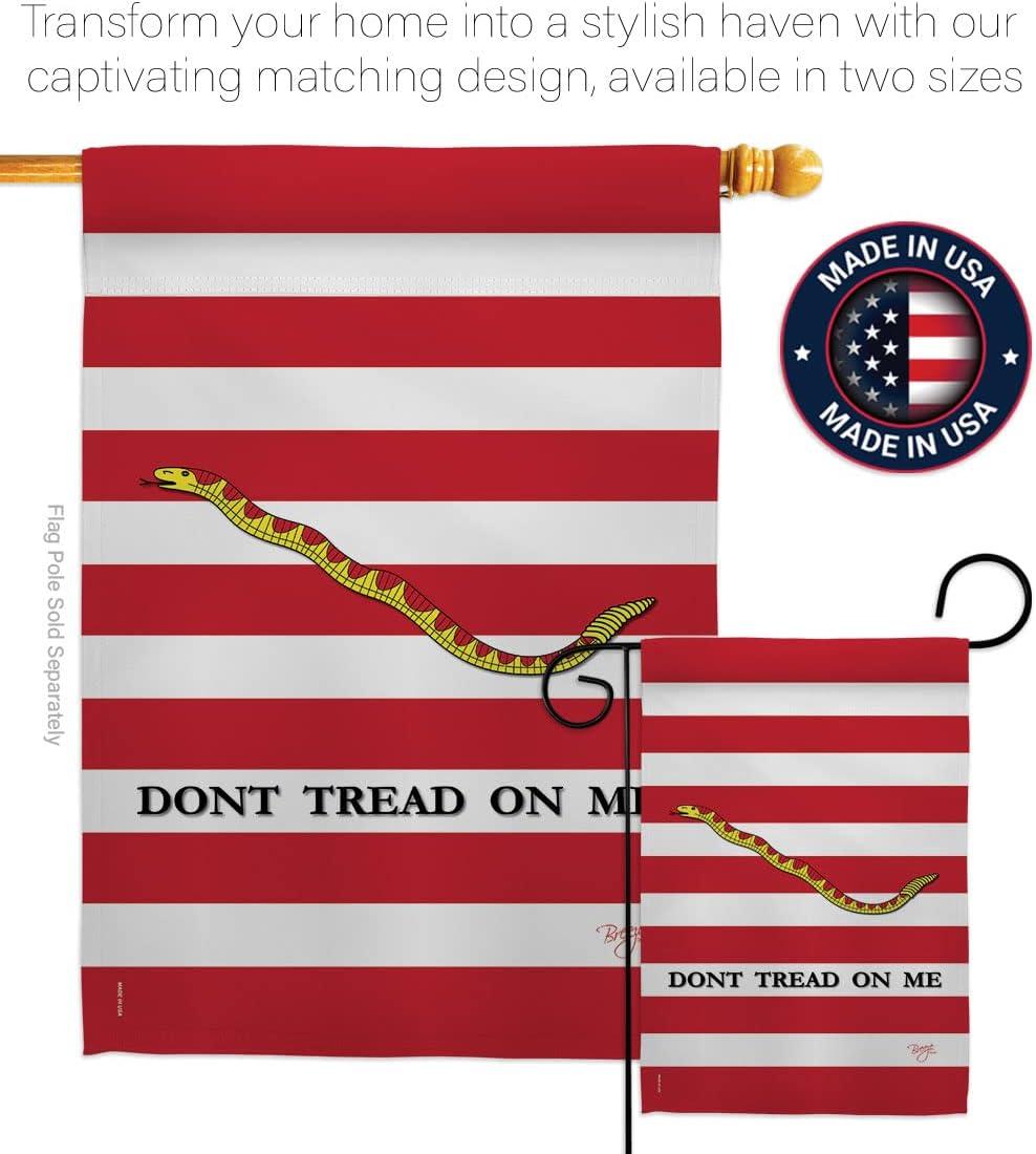 Breeze Decor Double Sided 18.5'' H x 13'' W Burlap Flag Set