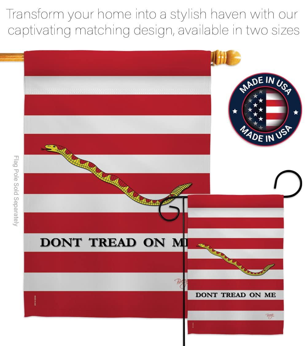 Breeze Decor Double Sided 18.5'' H x 13'' W Burlap Flag Set