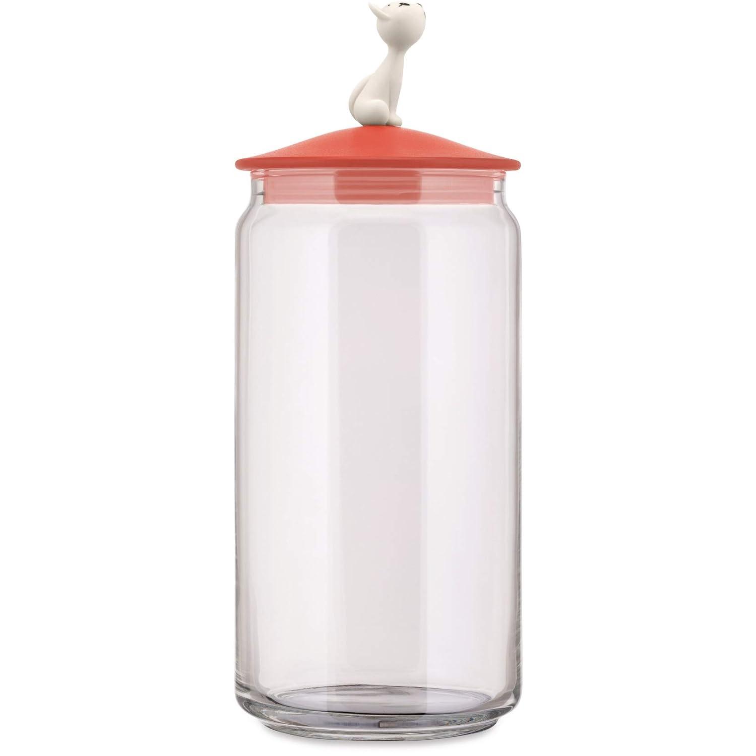 Alessi Miò 1.6 Lb. Pet Treat Jar With Snap On Lid