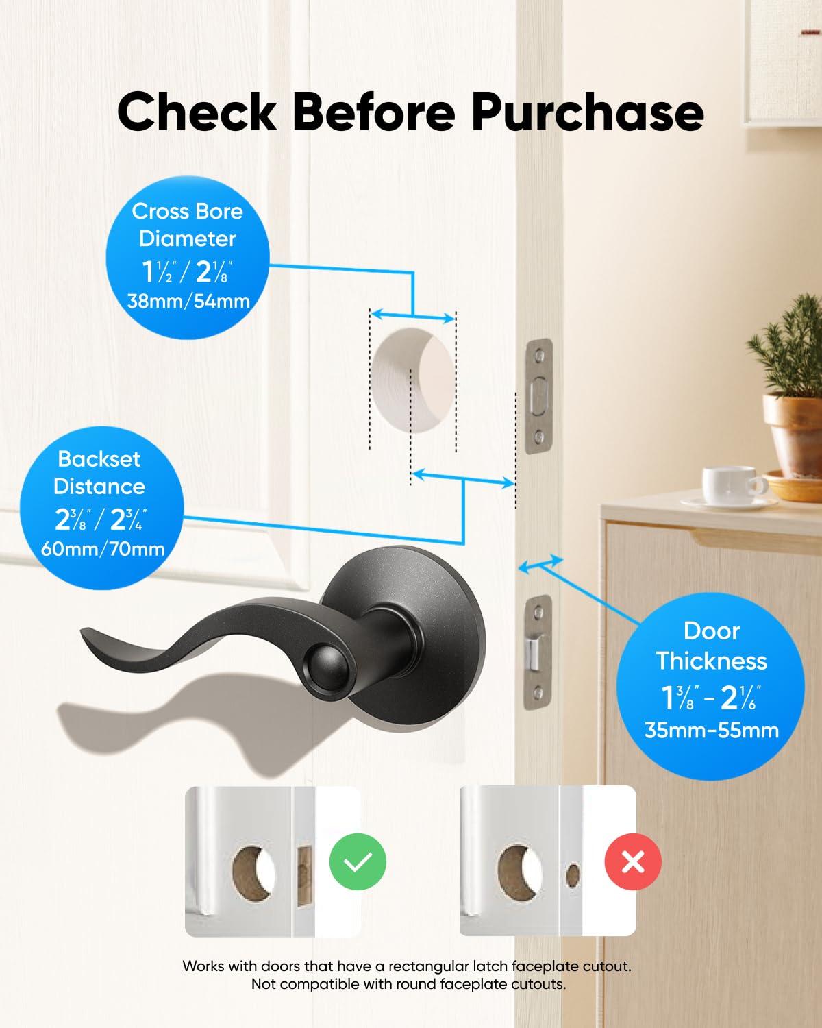 eufy Security Smart Lock C30, Keyless Entry, Built-in WiFi Deadbolt for Front Door, No Bridge Required, Easy Installation, App Remote Control, Auto Lock, Traditional, Black