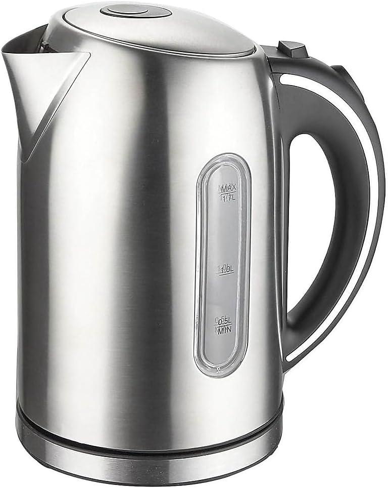 MegaChef 1.7-Liter Stainless Steel Electric Tea Kettle with Auto Shutoff