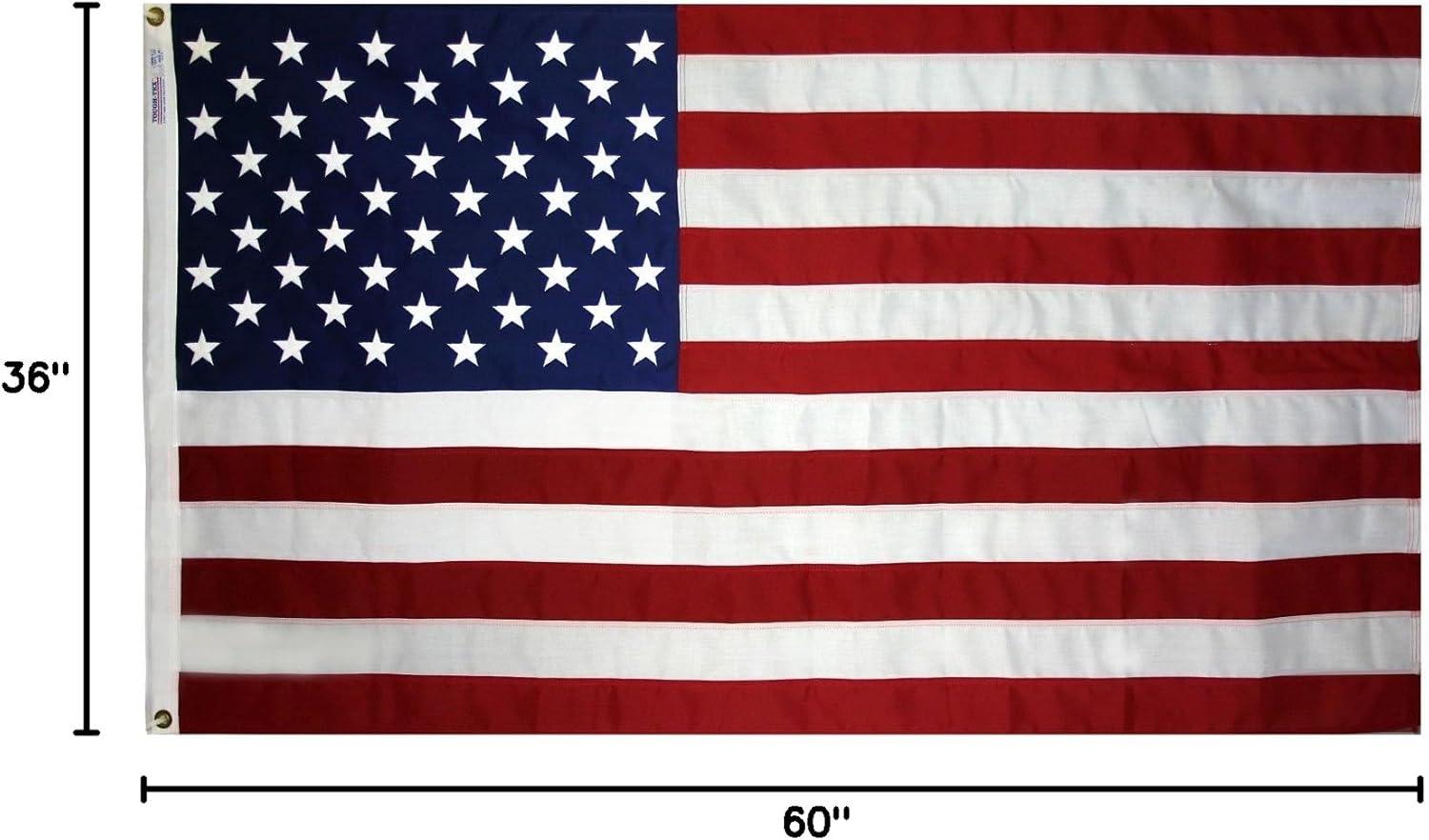 3x5 Foot Patriotic Tough-Tex Polyester American Flag