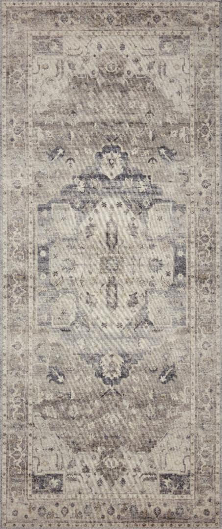 Loloi II Hathaway Printed Oriental Steel / Ivory Area Rug