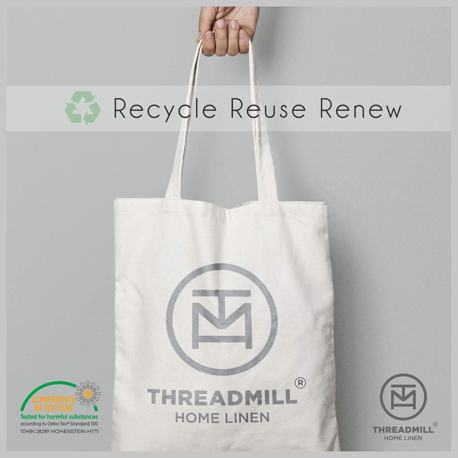 Threadmill Home Linen Cotton Twin-XL Bed Sheet Set, 300 Thread Count, for Adult, 3 PC, Dark Grey