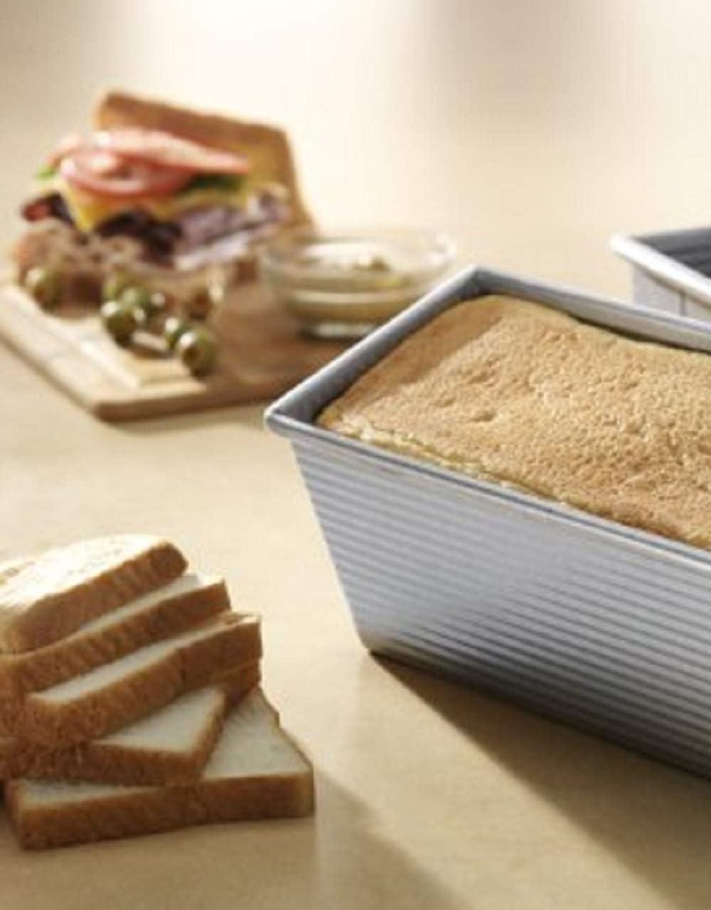 Large Silver Aluminum Non-Stick Pullman Loaf Pan