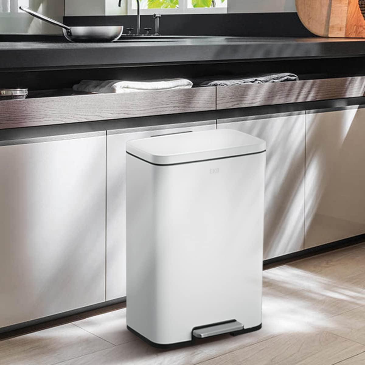 EKO Stainless Steel 50L Madison Step Trash Can