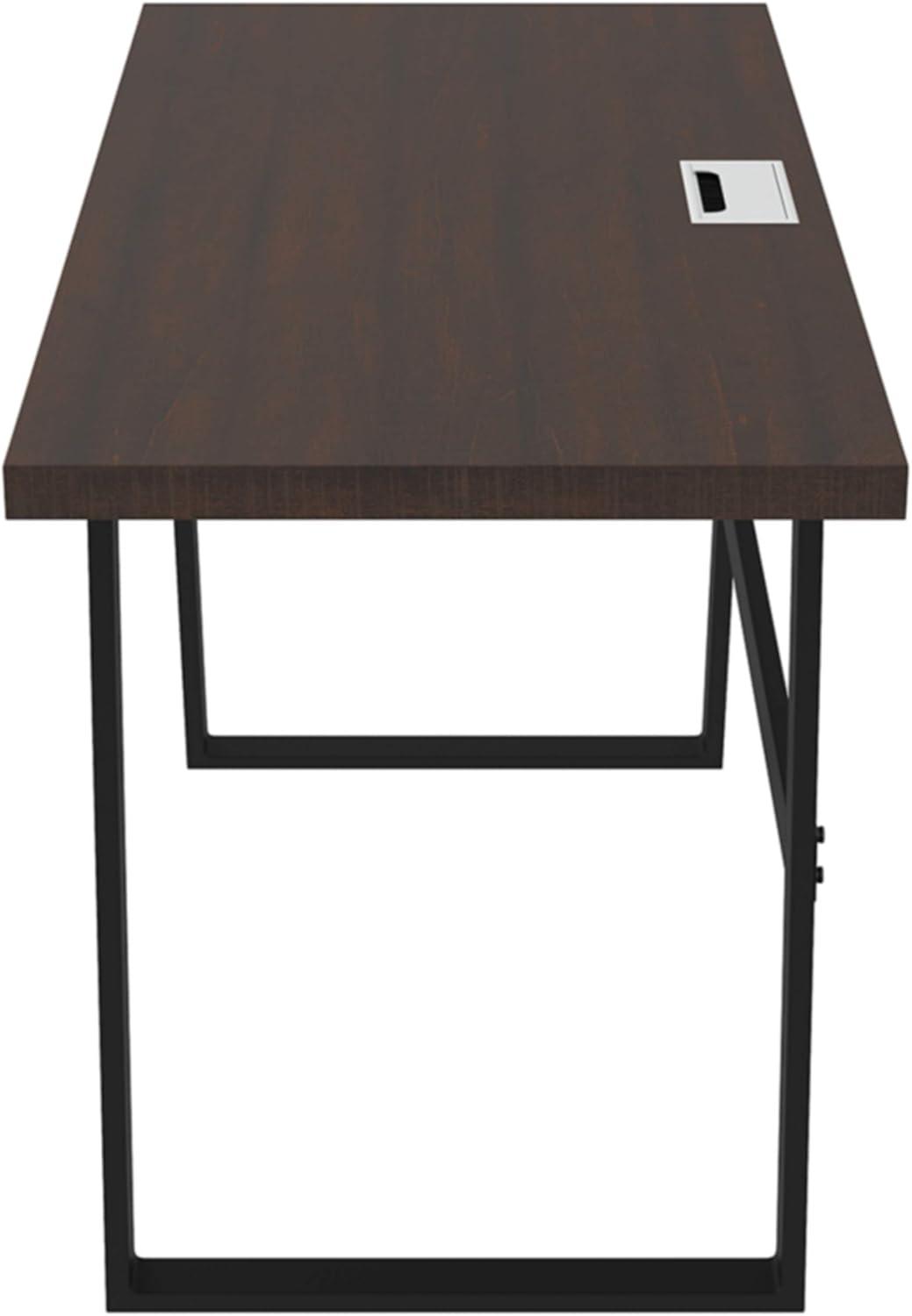 Camiburg 47" Brown and Black Wood Home Office Desk