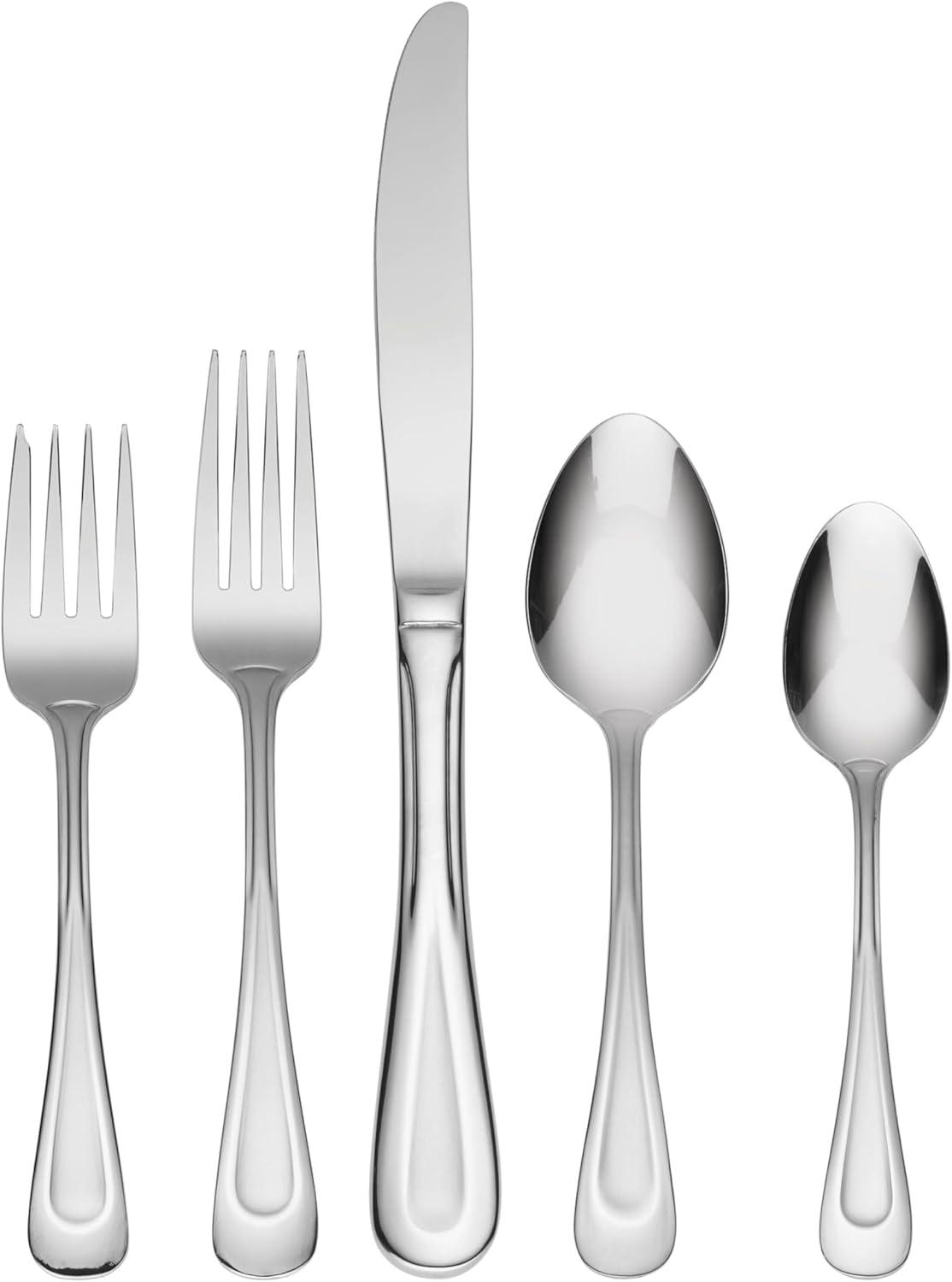 Satin Sand Dune 20-Piece Stainless Steel Flatware Set