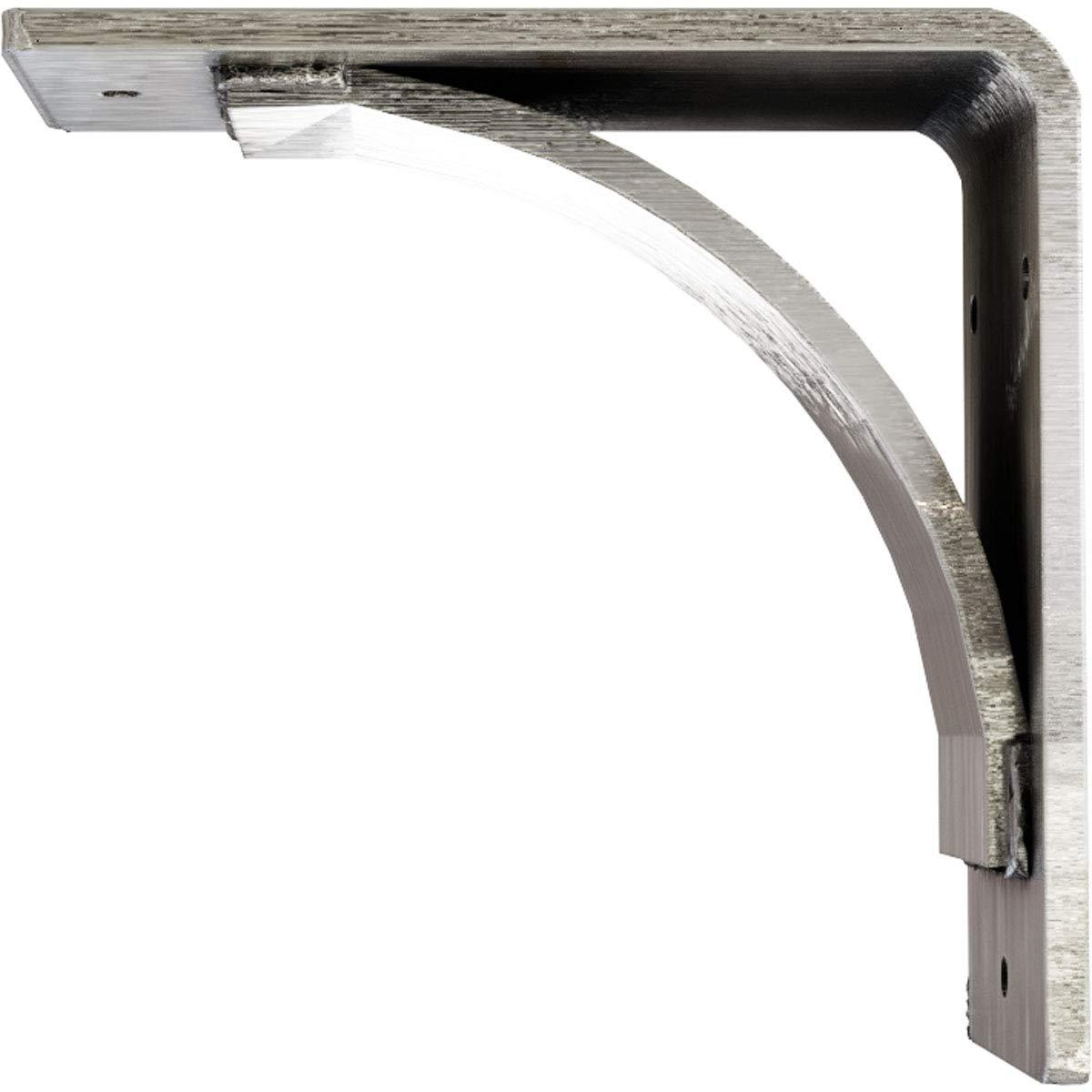 Ekena Millwork 3"W x 6"D x 6"H Morris Steel Bracket, Unfinished