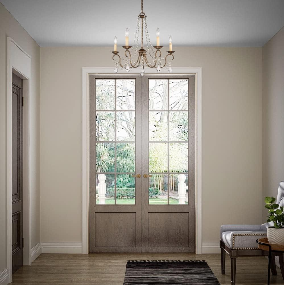 Livex Lighting Pennington 5 - Light Chandelier in  Antique Silver Leaf