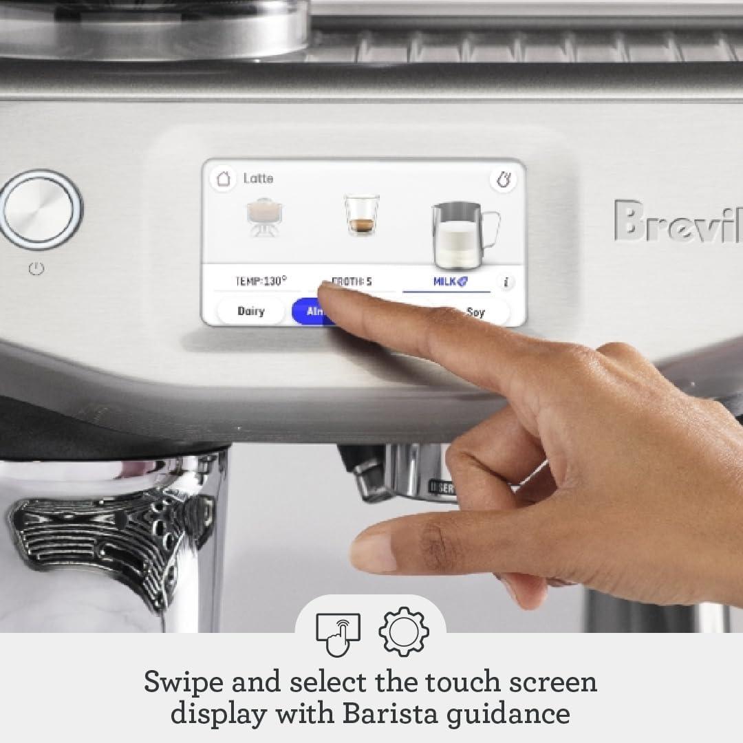 Breville ® Barista Touch ™ Impress Espresso Machine in Damson Blue