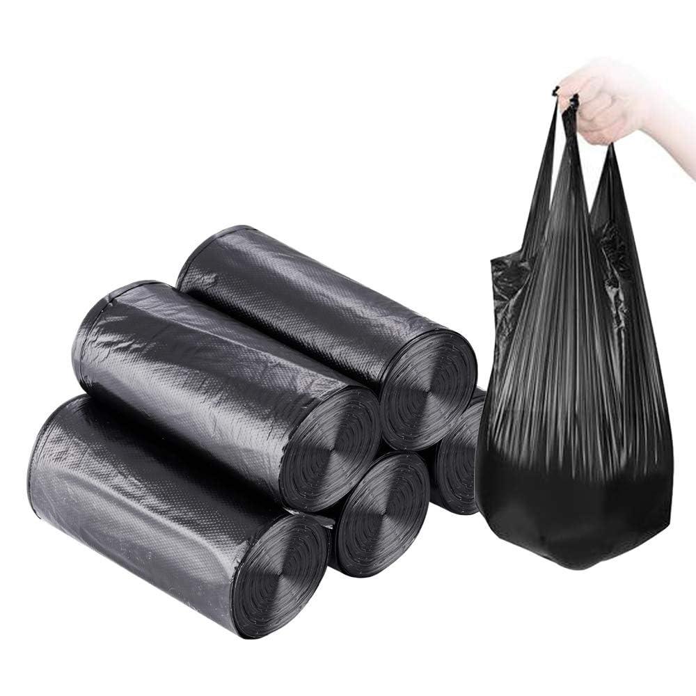 Small Trash Bags,5 Rolls 46x60 Cm 100 PCS 4 Gallon Garbage Bags, For Kitchen Bathroom Bedroom Office Use