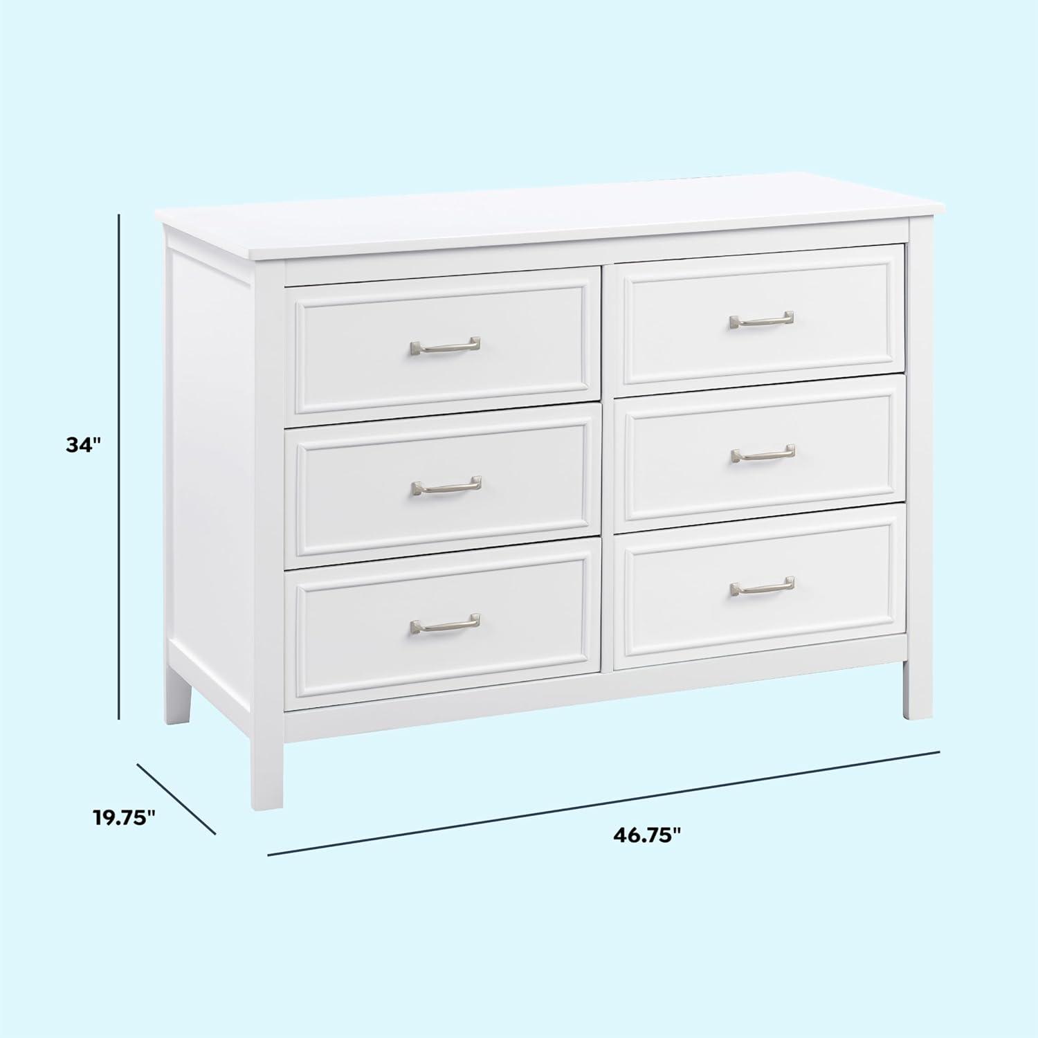 Charlie 6 Drawer 46.625" W Double Dresser