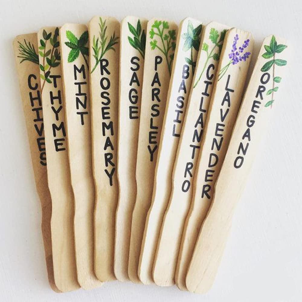 OULII Paint Mixing Stick Birch Wood For Construction 25Pcs 9.04X0.98X0.04in