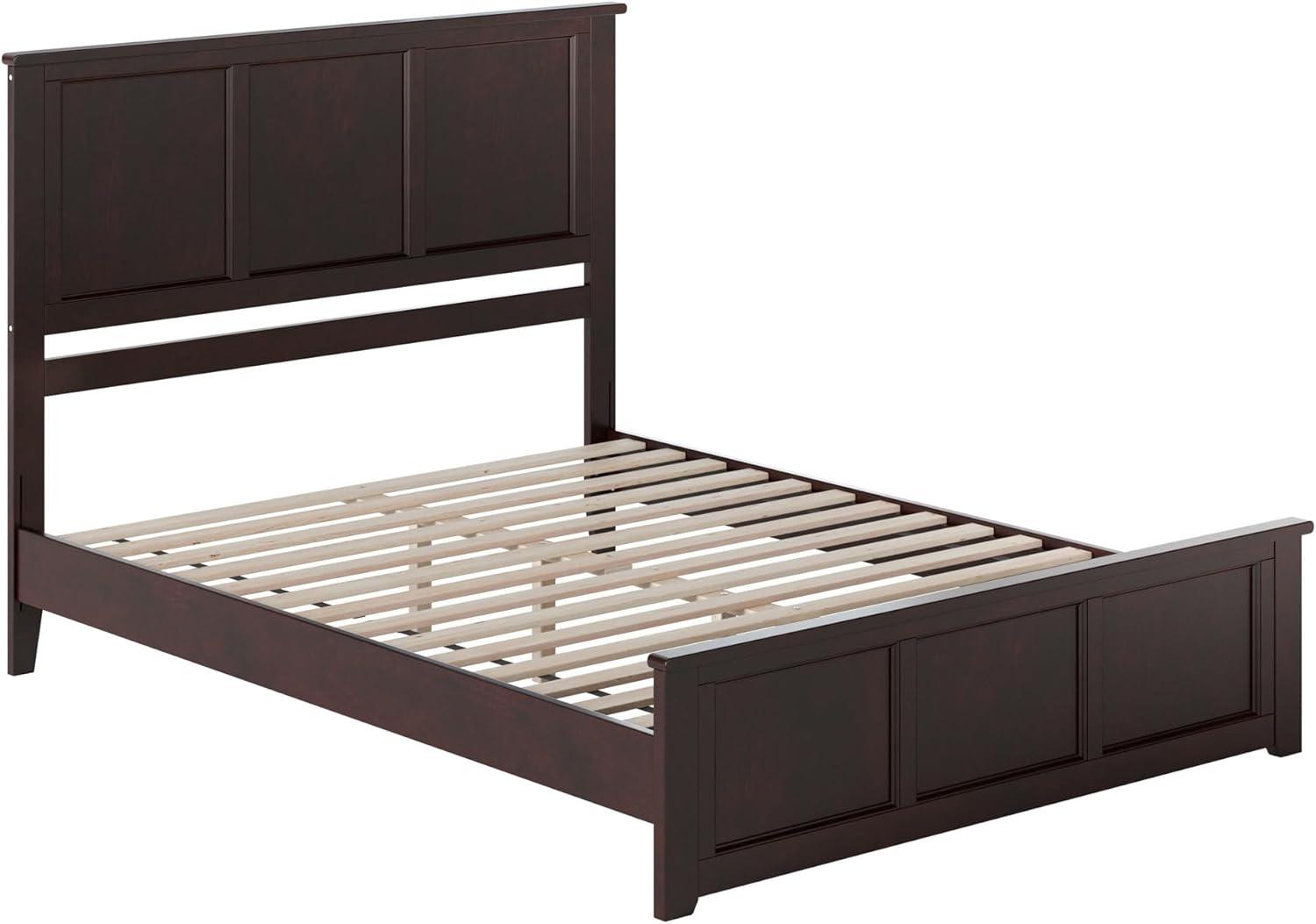 AFI Charlotte Queen Solid Wood Low Profile Platform Bed with Matching Footboard, Espresso