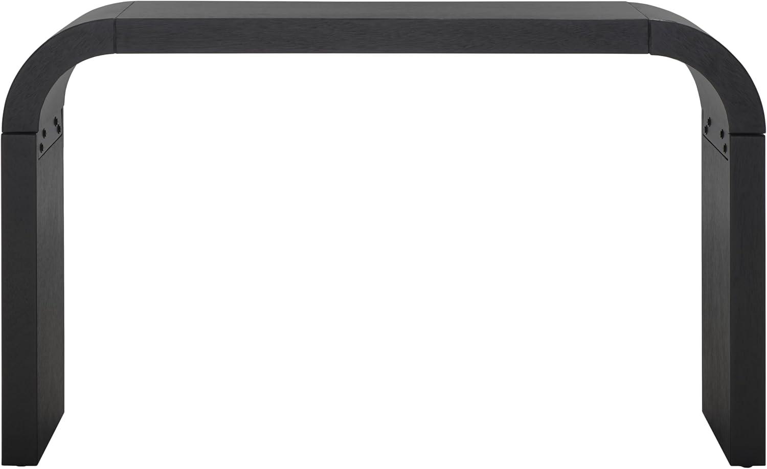 Liasonya Curved Console Table - Black - Safavieh