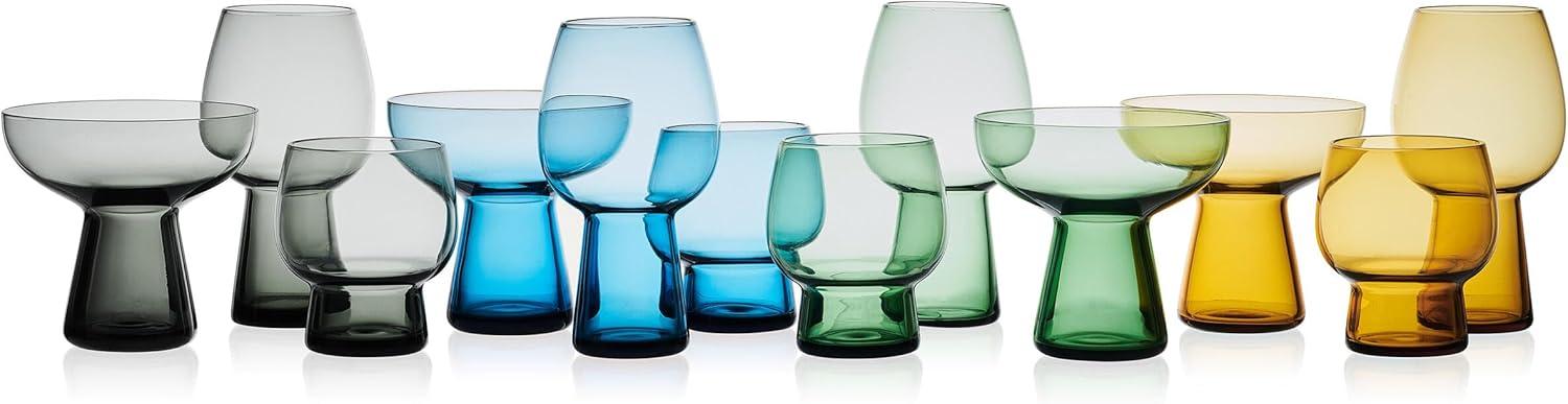 Phoebe Sage Green Glass Margarita Cocktail Set