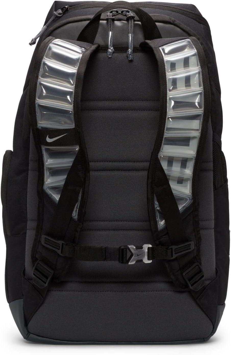 Nike Men's Hoops Elite Backpack, Black Anthracite and Metallic Silver