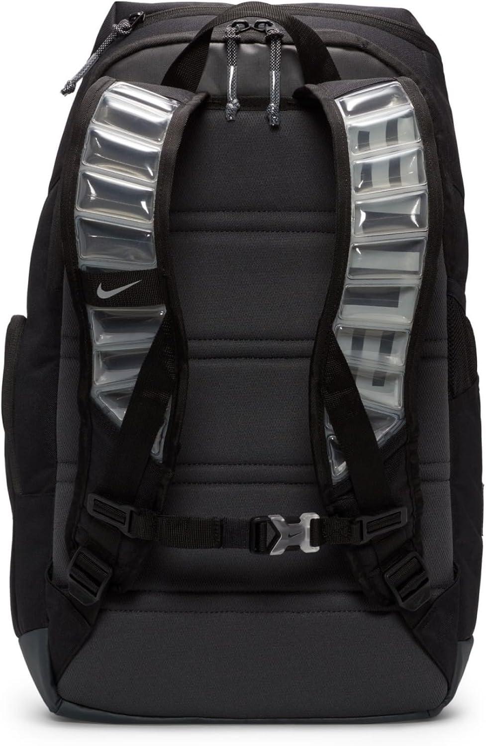 Nike Men's Hoops Elite Backpack, Black Anthracite and Metallic Silver