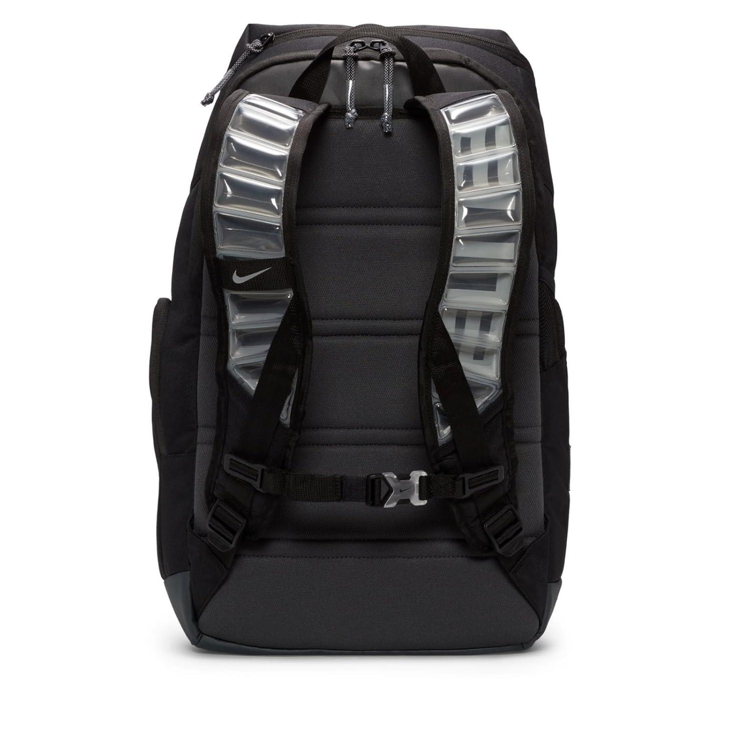 Nike Men's Hoops Elite Backpack, Black Anthracite and Metallic Silver