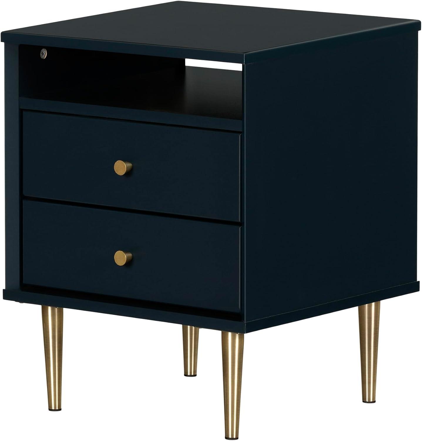 Dylane 2-Drawer Nightstand Navy - South Shore