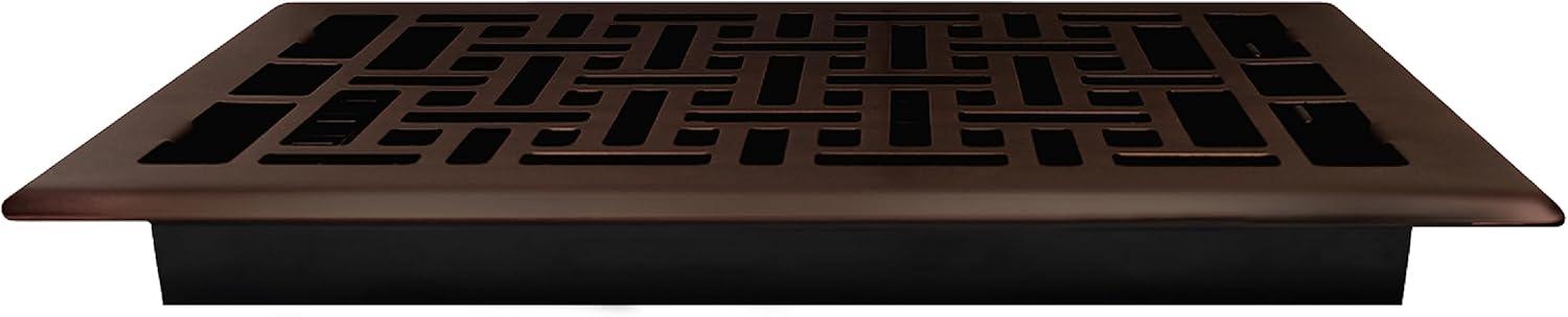 Decor Grates AJH610-RB Oriental Floor Register, 6-Inch by 10-Inch, Rubbed Bronze