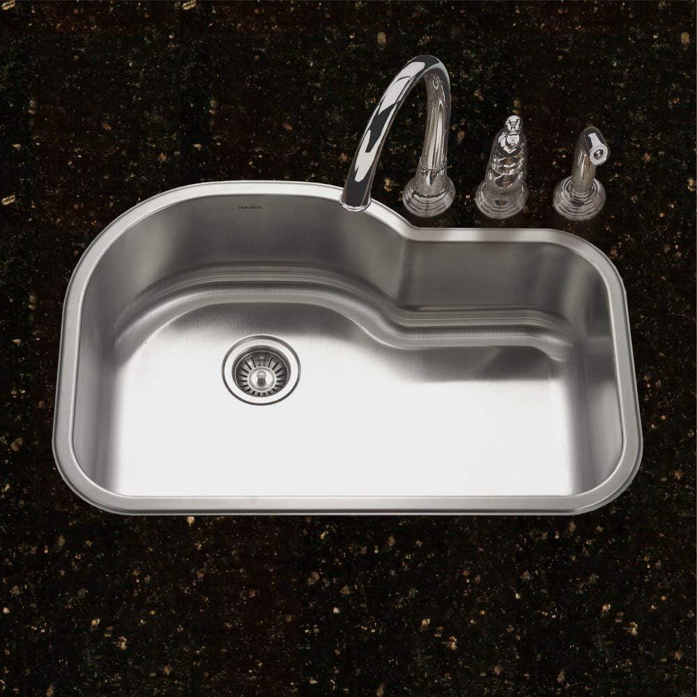 Belleo 31.5'' L Drop-In Single Bowl Stainless Steel Kitchen Sink