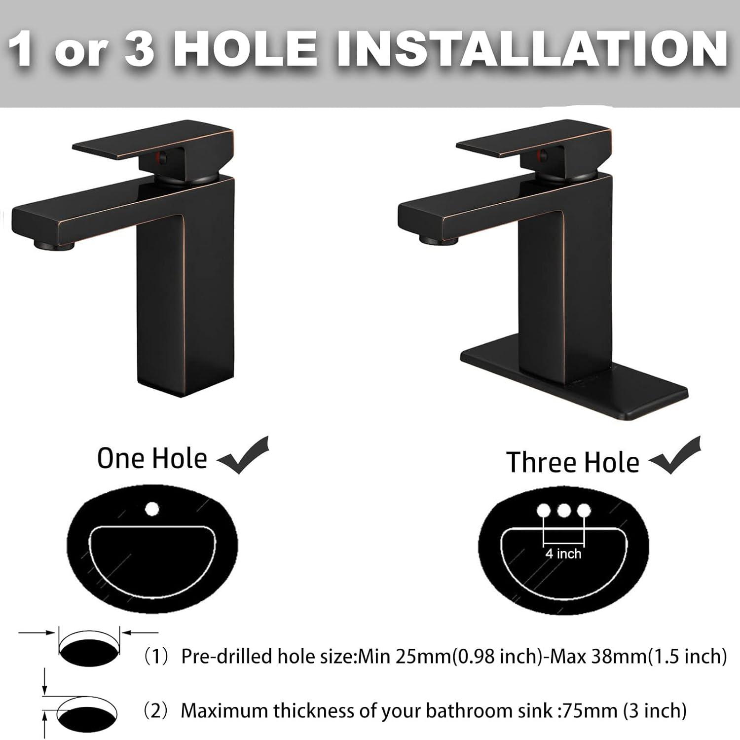 Single-Hole Single-handle Bathroom Faucet