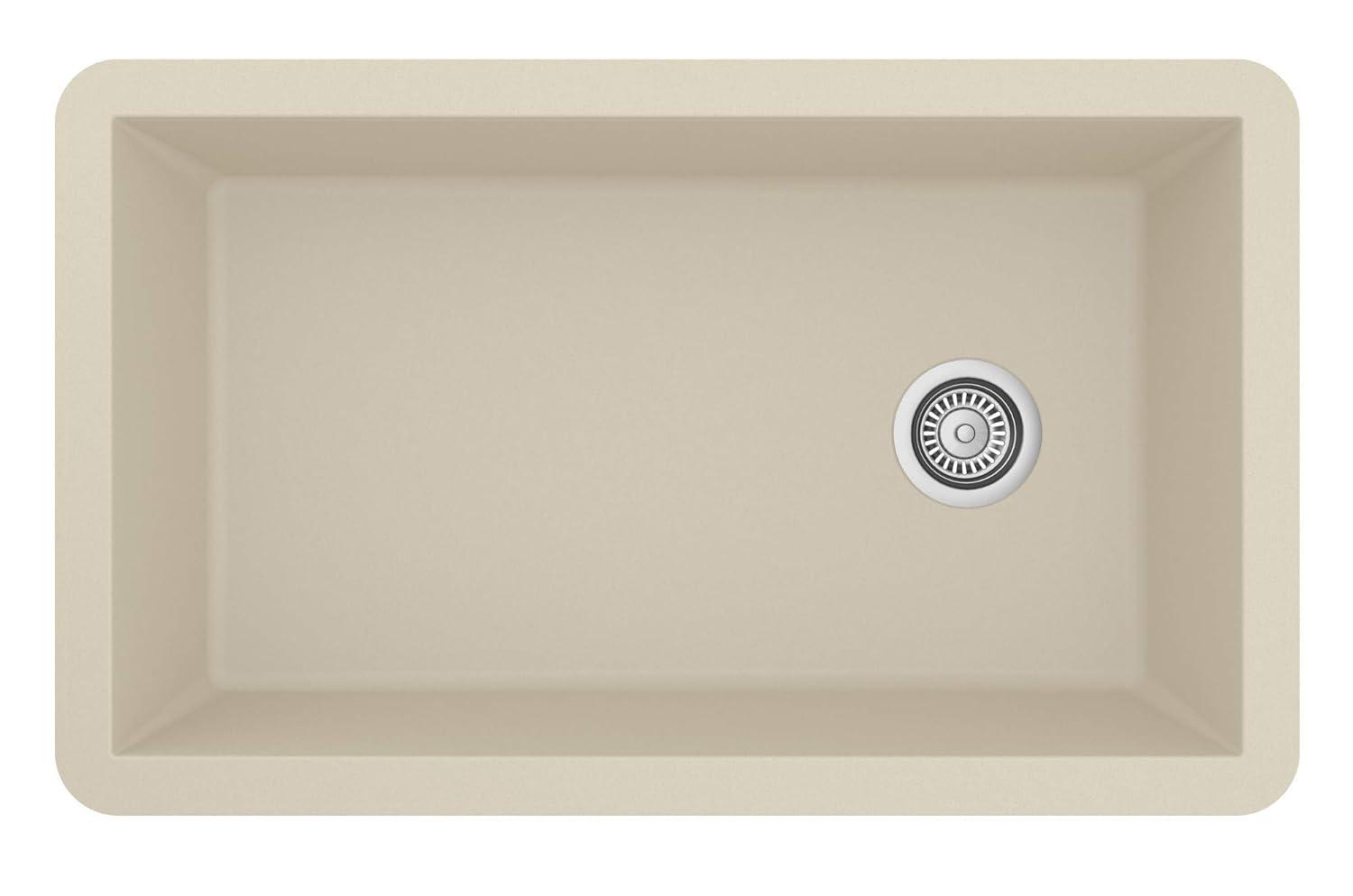 Karran Undermount Quartz Composite 31-3/4'' X 19-1/4'' Single Bowl Kitchen Sink
