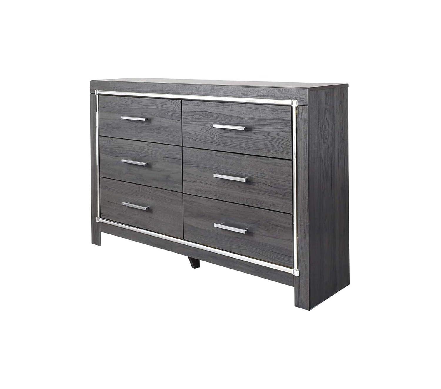 Layeska 60.5'' W 6 - Drawer Dresser with Mirror